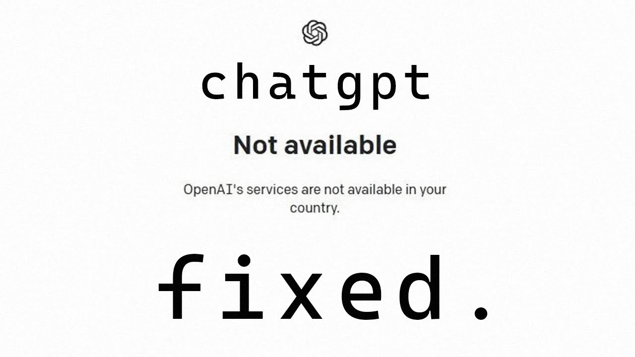 Chatgpt not working